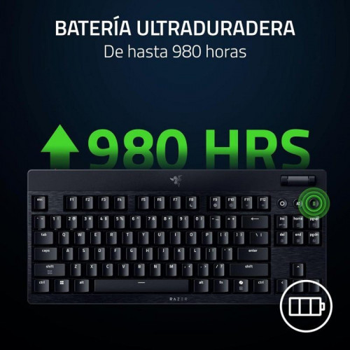 Teclado mecánico Razer BlackWidow V4 Low Profile Tenkeyless Layout ES inalámbrico