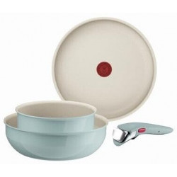Tefal Ingenio Serenity 11-piece cookware set, blue salt