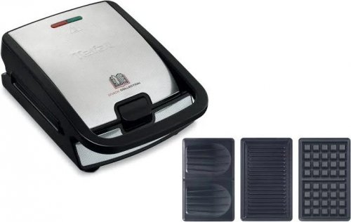 Tefal SW857D12 sandwichera Negro