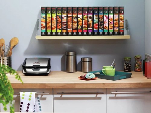 Tefal SW857D12 sandwichera Negro