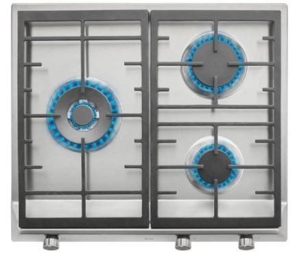 TEKA EX 60.1 3G AI AL DR CI INOX  - Placa de Gas 60CM NATURAL