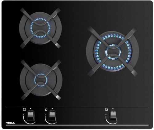 TEKA GBC 63010 CRISTAL NEGRO  - Placa de Gas 60CM NATURAL