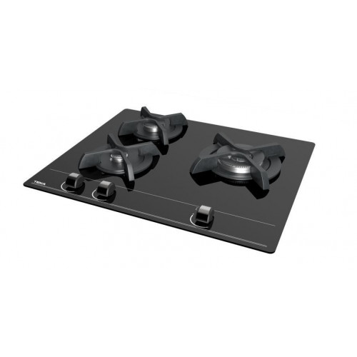 TEKA  GBC63010KBB CRISTAL NEGRO  - Placa de Gas 60CM BUTANO