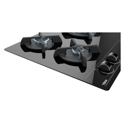 TEKA  GBC63010KBB CRISTAL NEGRO  - Placa de Gas 60CM BUTANO