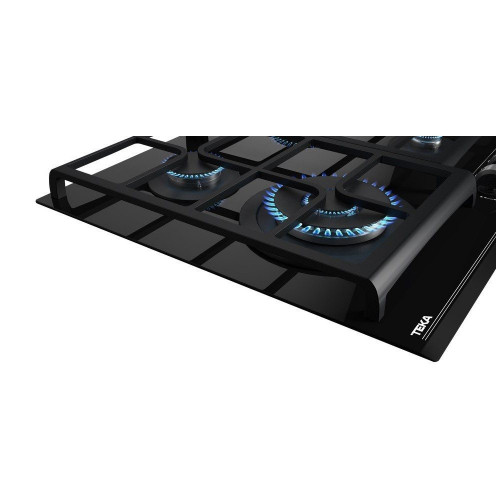 TEKA GZC 64320 XBA CRISTAL NEGRO  - Placa de Gas 60CM BUTANO
