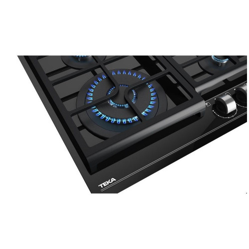 TEKA GZC 64320 XBA CRISTAL NEGRO  - Placa de Gas 60CM BUTANO