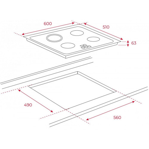 TEKA TB 6415 Negro - Vitrocerámica Eléctrica 60CM