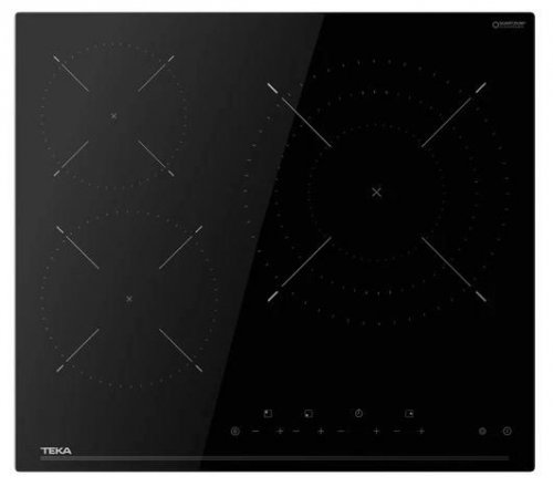 Teka TBC 63120 TTC BK - Placa Vitrocerámica de 60 Cm con Touch Control 3 Zonas y Temporizador Negro