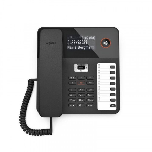 Teléfono DECT Gigaset DESK 800A Terminal con Conexión por Cable Negro