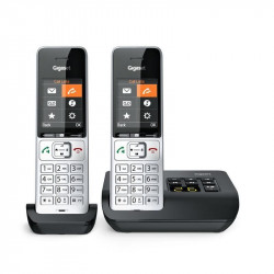 Teléfono Gigaset COMFORT 500A duo DECT/analógico con altavoz e identificador de llamadas