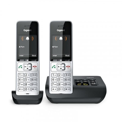 Teléfono Gigaset COMFORT 500A duo DECT/analógico con altavoz e identificador de llamadas