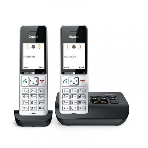 Teléfono Gigaset COMFORT 500A duo DECT/analógico con altavoz e identificador de llamadas