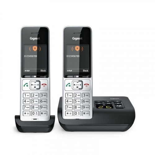 Teléfono Gigaset COMFORT 500A duo DECT/analógico con altavoz e identificador de llamadas