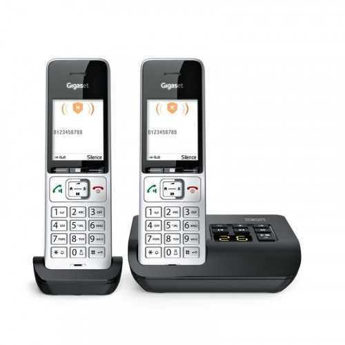 Teléfono Gigaset COMFORT 500A duo DECT/analógico con altavoz e identificador de llamadas