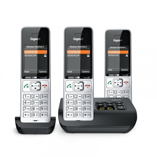 Teléfono Gigaset COMFORT 500A Trio DECT/Analógico con Altavoz y 3 Auriculares