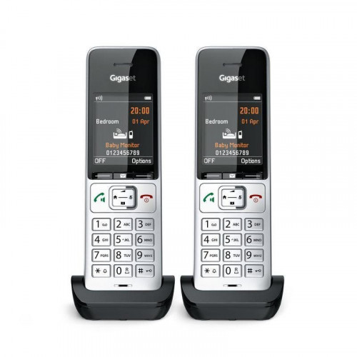 Teléfono Gigaset COMFORT 500HX duo DECT/analógico con altavoz y 200 entradas