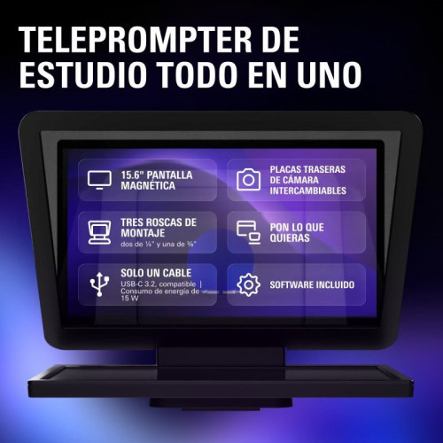 Teleprompter elgato Prompter XL pantalla 15,6