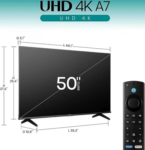 Televisión hisense 50 pulgadas 4k fire tv 50a7nf