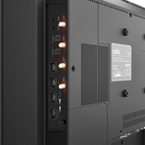 Televisor de camping inteligente cello voyager con sistema operativo tizen y router 5g integrado