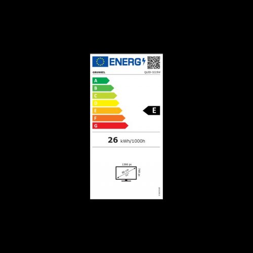 Televisor Grunkel QLED-3225QLEDW 32/ HD/ Smart TV/ wifi