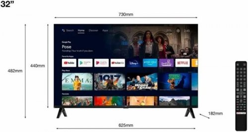 Televisor Led Tcl 32 Hd Usb Smart TV Android Wifi