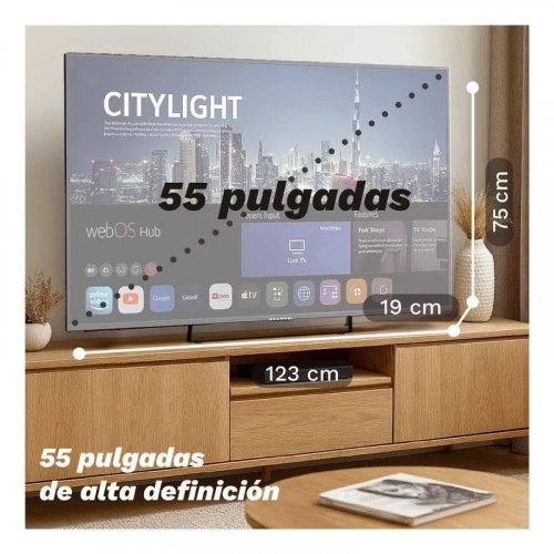 Televisor QLED 55 Smart TV Webos 5525w Grunkel