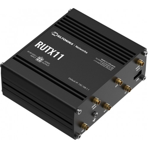 Teltonika RUTX11 (Europe, The Middle East, Africa, Australia, APAC, Brazil, Malaysia + EU PSU)