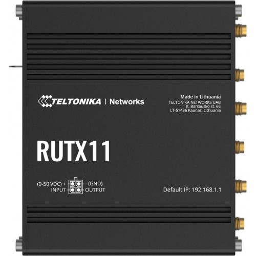 Teltonika RUTX11 (Europe, The Middle East, Africa, Australia, APAC, Brazil, Malaysia + EU PSU)