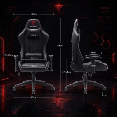 Tempest Vanquish Silla Gaming Negra