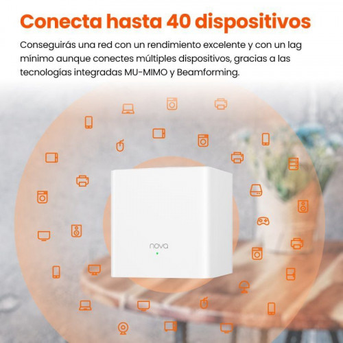 Tenda Nova MW3 Sistema WiFi Mesh Dual Band AC1200 Kit 3 Unidades