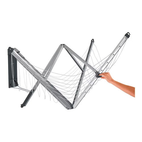 Tendedero para exterior e interior plegable Wallfix Brabantia Gris