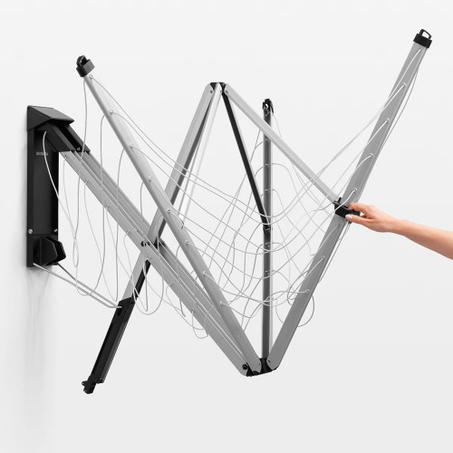 Tendedero para exterior e interior plegable Wallfix Brabantia Gris