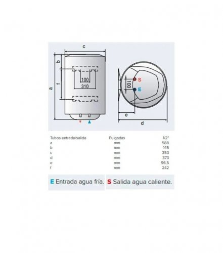 Termo Eléctrico Ariston PRO1 ECO DRY Multis