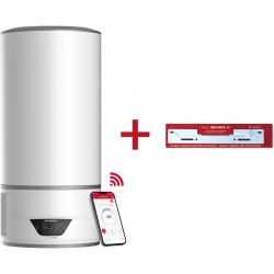 Termo Eléctrico Con Aerotermia Ariston Lydos Hybrid Wifi 100l + Soporte de Pared Instafix