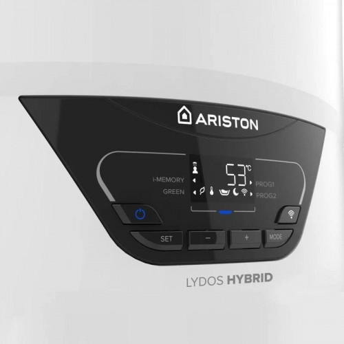 Termo Eléctrico Con Aerotermia Ariston Lydos Hybrid Wifi 100l + Soporte de Pared Instafix