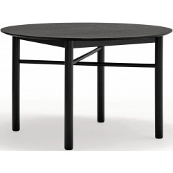 TEULAT Mesa redonda para cocina o comedor modelo junco acabado