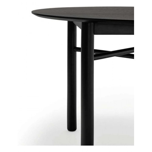 TEULAT Mesa redonda para cocina o comedor modelo junco acabado