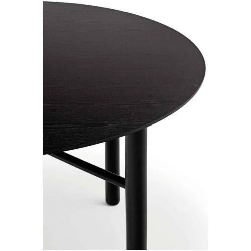 TEULAT Mesa redonda para cocina o comedor modelo junco acabado