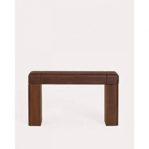 The Masie Consola recibidor rectangular 130x40 cm de madera de mango Thalia madera de mango Oscuro