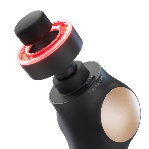 Theraface PRO dispositivo de tonificación facial de Therabody Negro