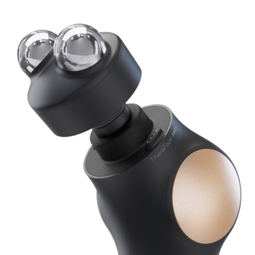 Theraface PRO dispositivo de tonificación facial de Therabody Negro