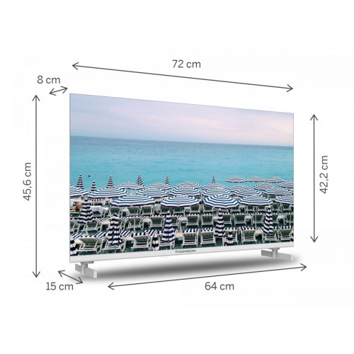 THOMSON 32HD2S13W Blanco - TV 32