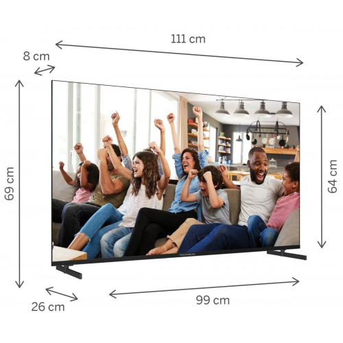 THOMSON 50UG4S14 Negro - TV 50