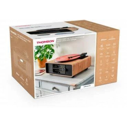 Thomson mic300tt Microcadena con Tocadiscos Bluetooth Radio 60w