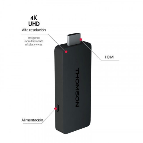 Thomson Streaming Stick 145G UltraHD 4K HDMI Google TV / Dolby Atmos / Dolby Digital+ / WiFi