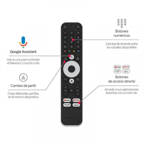 Thomson Streaming Stick 145G UltraHD 4K HDMI Google TV / Dolby Atmos / Dolby Digital+ / WiFi