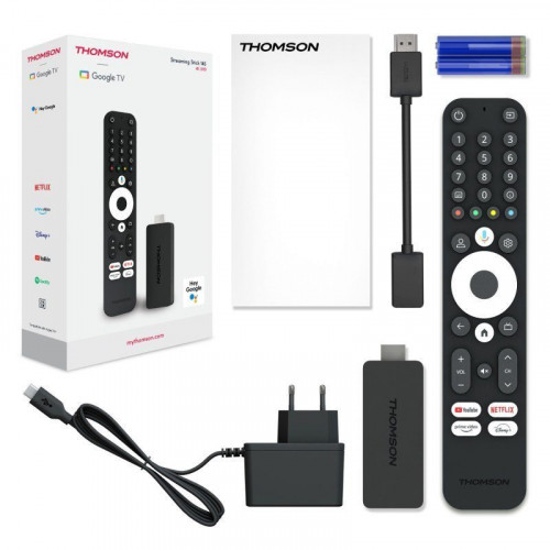 Thomson Streaming Stick 145G UltraHD 4K HDMI Google TV / Dolby Atmos / Dolby Digital+ / WiFi