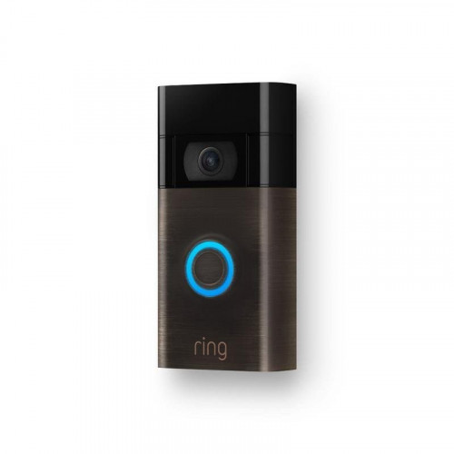 Timbre Inteligente Ring Video Doorbell Bronce WiFi 1080p Visión Nocturna Alexa 2 Vías