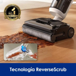 Tineco FLOOR ONE S7 Stretch Turbo – Diseño ultradelgado que se abre 180° para una limpieza fácil