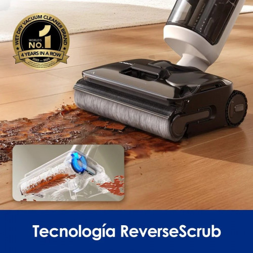 Tineco FLOOR ONE S7 Stretch Turbo – Diseño ultradelgado que se abre 180° para una limpieza fácil